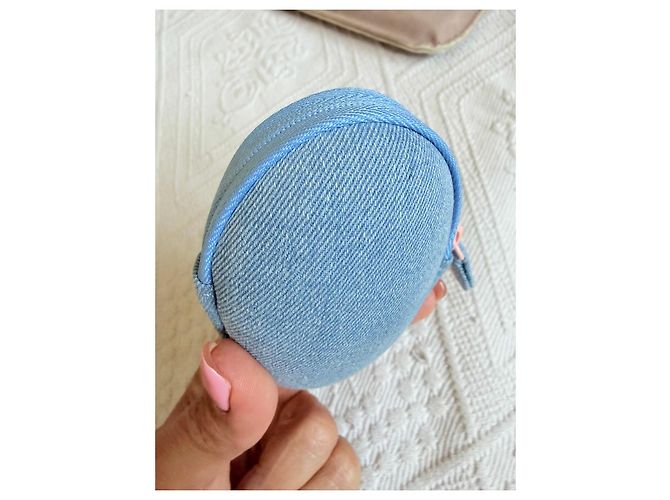 Chanel La Crème Main Denim Etui - Azurblau - Ansicht 15