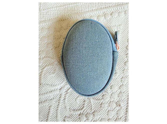 Chanel La Crème Main Denim Etui - Azurblau - Ansicht 3