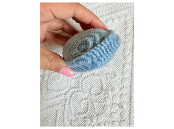 Chanel La Crème Main Denim Etui - Azurblau - Ansicht 4