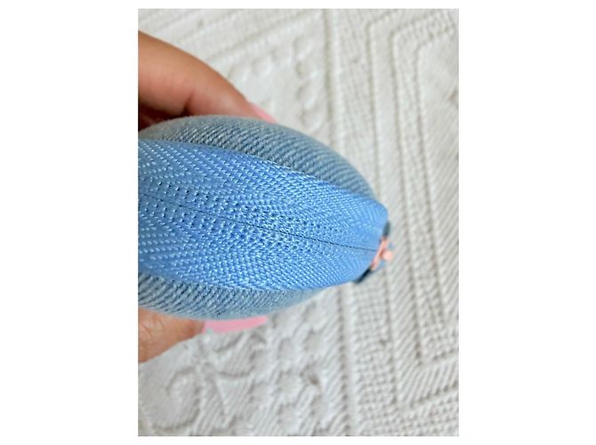Chanel La Crème Main Denim Etui - Azurblau - Ansicht 8