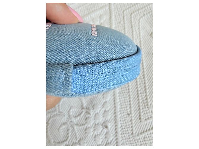 Chanel La Crème Main Denim Etui - Azurblau - Ansicht 9