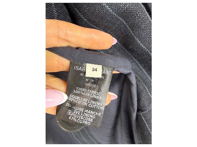 Completo gessato Isabel Marant Etoile Grigio antracite - vista 4