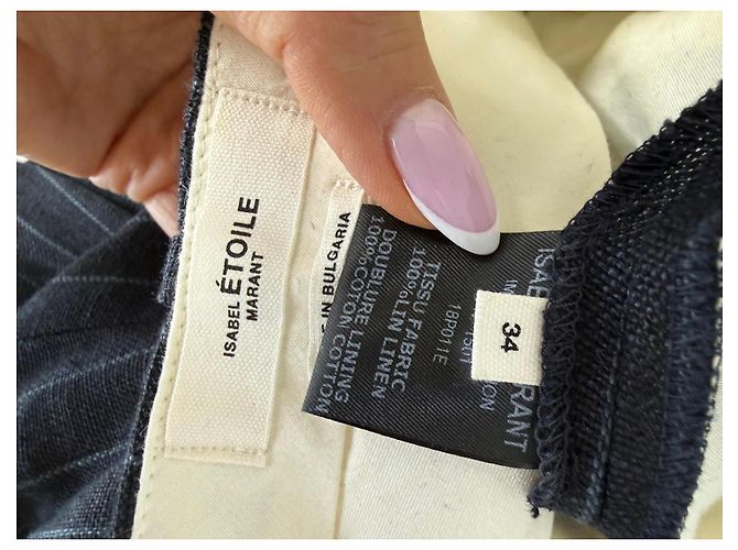 Completo gessato Isabel Marant Etoile Grigio antracite - vista 6
