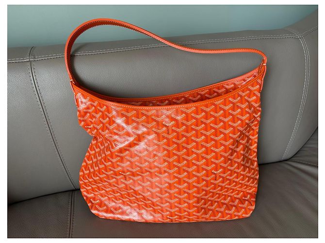 Goyard Bohème PM Borsa Hobo Arancione Bianco - vista 2