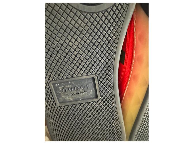 Gucci Rote Metallic-Sneaker Grün Dunkelblau - Ansicht 10