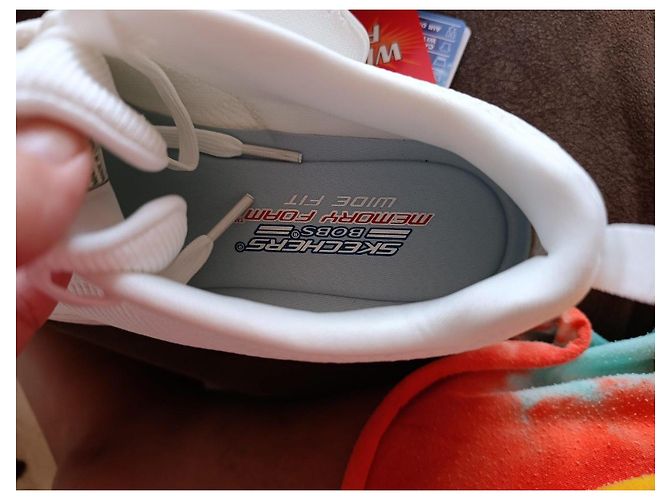 Autre Marque Skechers Bobs Sport Memory Foam Sneaker - Weiß - Ansicht 13