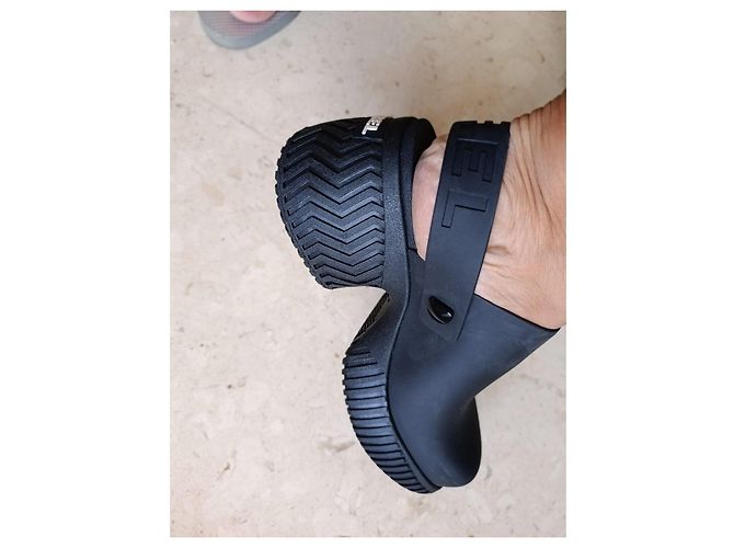 Autre Marque Sorel Zoccoli Neri con Piattaforma Nr 38 Nero - vista 10