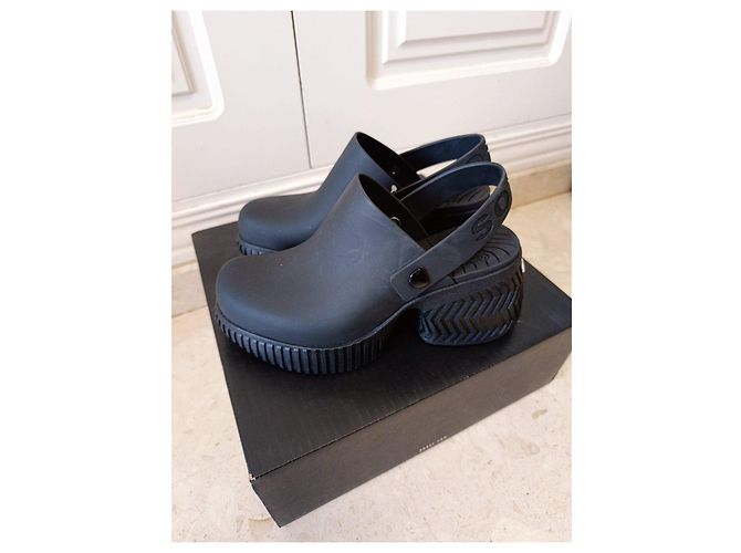 Autre Marque Sorel Zoccoli Neri con Piattaforma Nr 38 Nero - vista 11