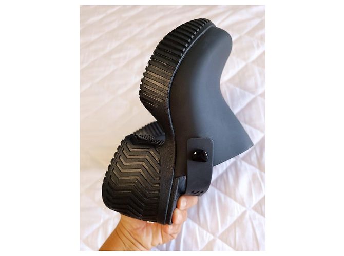Autre Marque Sorel Zoccoli Neri con Piattaforma Nr 38 Nero - vista 15