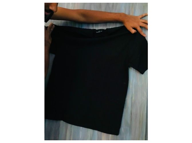 T-shirt Balenciaga Logo Nero - vista 2