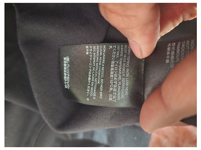 T-shirt Balenciaga Logo Nero - vista 8