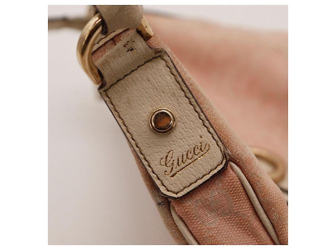 Gucci Hobo-Bag aus Monogramm-Canvas Pink Beige - Ansicht 12