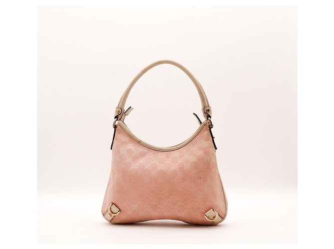 Gucci Hobo-Bag aus Monogramm-Canvas Pink Beige - Ansicht 3