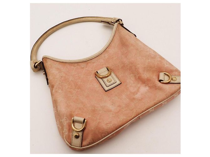 Gucci Hobo-Bag aus Monogramm-Canvas Pink Beige - Ansicht 6