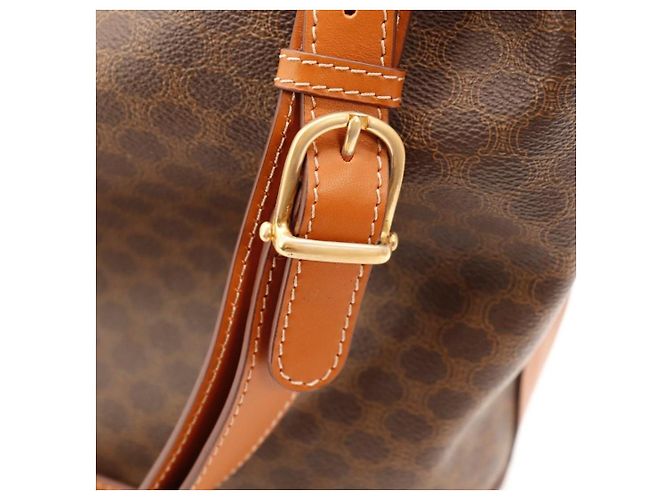 Céline Borsa a secchiello Celine Macadam Marrone - vista 11