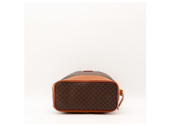 Céline Borsa a secchiello Celine Macadam Marrone - vista 5