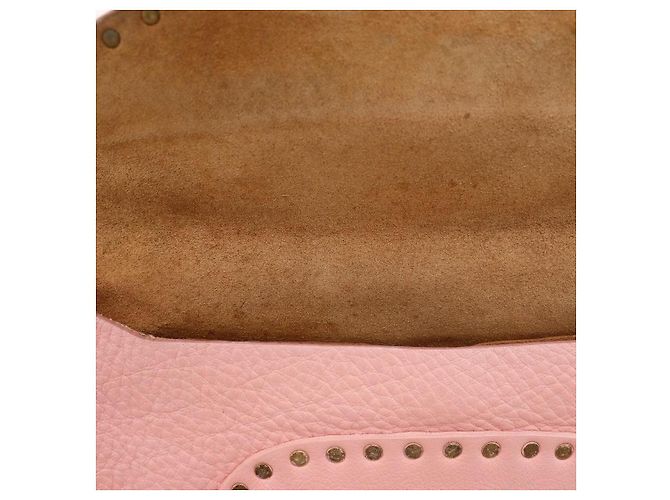 Céline Borsa a tracolla borchiata in pelle rosa Celine - vista 7