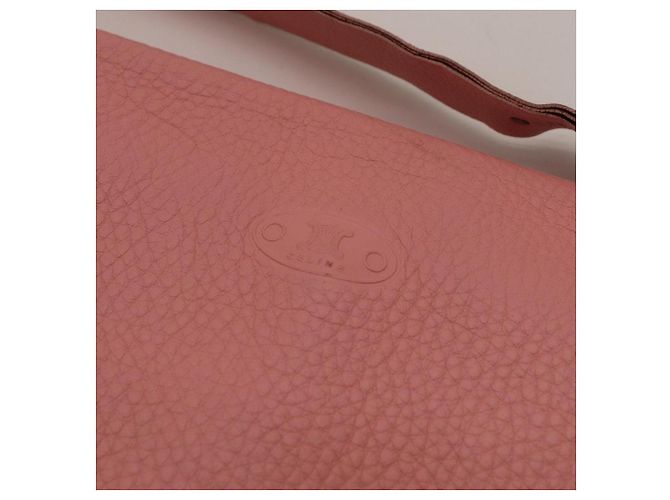 Céline Borsa a tracolla borchiata in pelle rosa Celine - vista 8