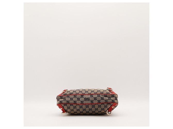 Borsa Hobo Gucci in tela monogram Rosso Beige Blu scuro - vista 5