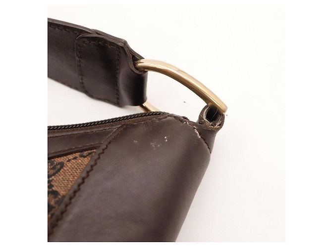 Borsa Hobo Gucci Monogram Marrone Monogramma - vista 8