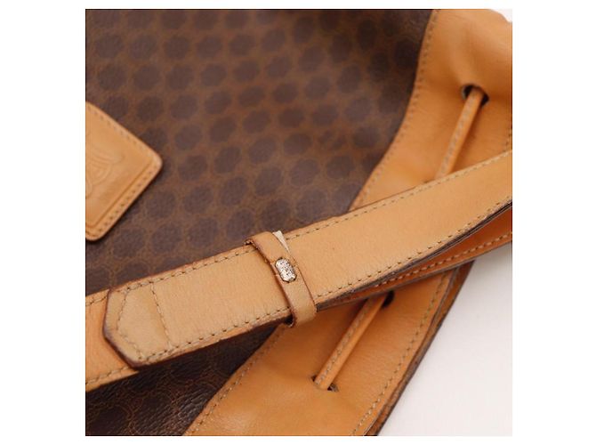 Céline Bolsa Bucket Celine Macadam Marrom - vista 11