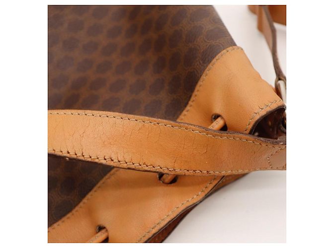 Céline Bolsa Bucket Celine Macadam Marrom - vista 12