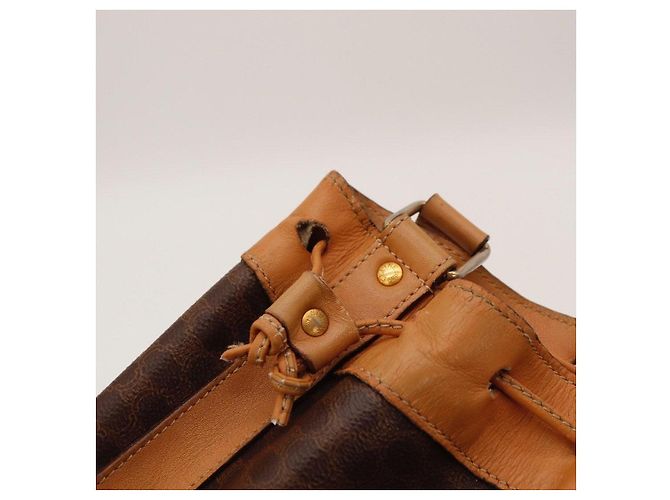 Céline Bolsa Bucket Celine Macadam Marrom - vista 13