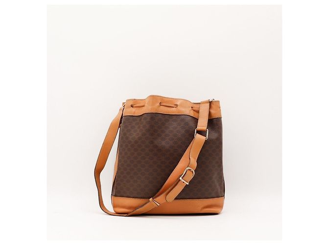 Céline Bolsa Bucket Celine Macadam Marrom - vista 3