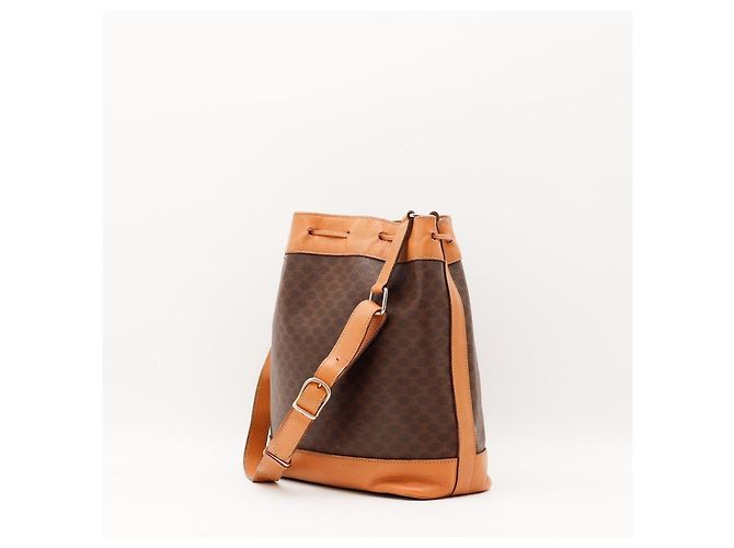 Céline Bolsa Bucket Celine Macadam Marrom - vista 4