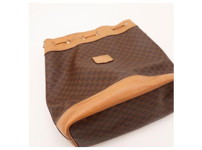 Céline Bolsa Bucket Celine Macadam Marrom - vista 6