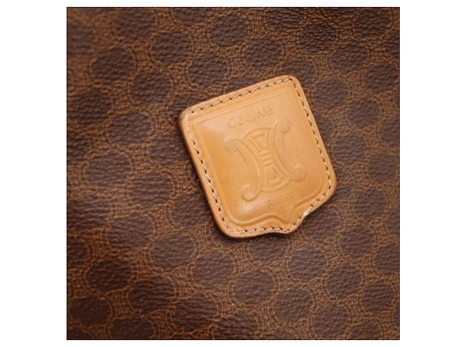 Céline Bolsa Bucket Celine Macadam Marrom - vista 7
