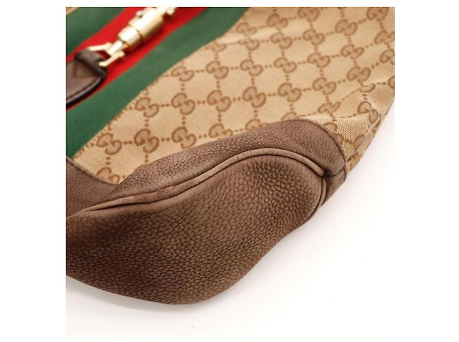 Gucci Jackie Hobo Bag Monogram Canvas Braun Monogramm - Ansicht 11