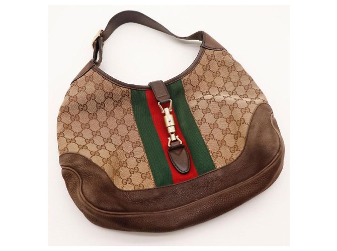 Gucci Jackie Hobo Bag Monogram Canvas Braun Monogramm - Ansicht 6