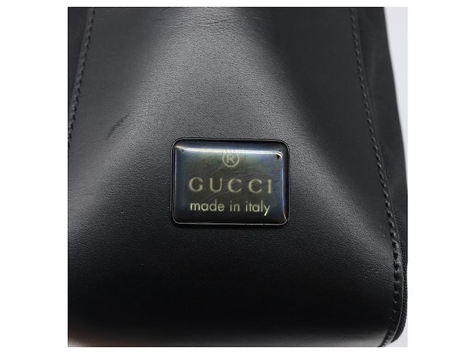 Borsa a tracolla GUCCI Canvas Black Silver 001 3766 Auth 202299A Nero Argento - vista 17