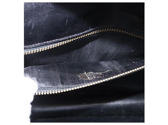 Borsa a tracolla Salvatore Ferragamo in pelle nera e oro Auth ka6079 Nero - vista 11