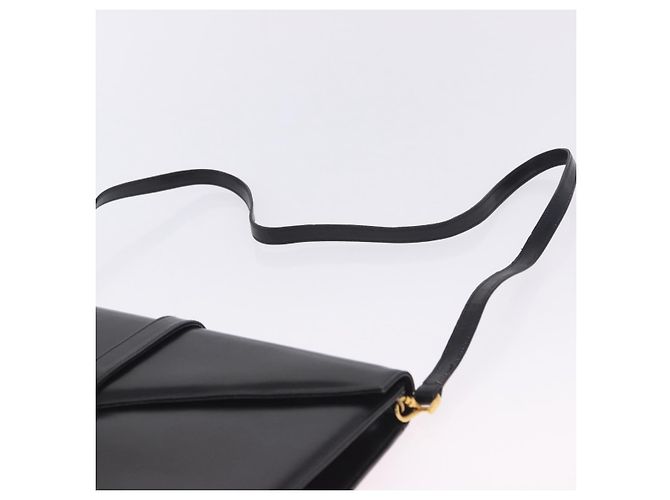 Borsa a tracolla Salvatore Ferragamo in pelle nera e oro Auth ka6079 Nero - vista 14