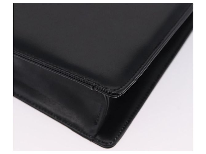 Borsa a tracolla Salvatore Ferragamo in pelle nera e oro Auth ka6079 Nero - vista 17
