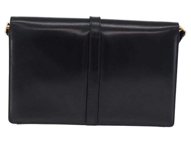Borsa a tracolla Salvatore Ferragamo in pelle nera e oro Auth ka6079 Nero - vista 2