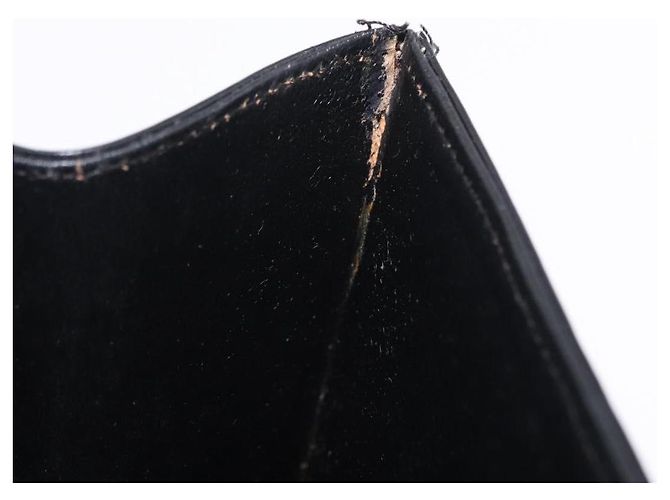Borsa a tracolla Salvatore Ferragamo in pelle nera e oro Auth ka6079 Nero - vista 23