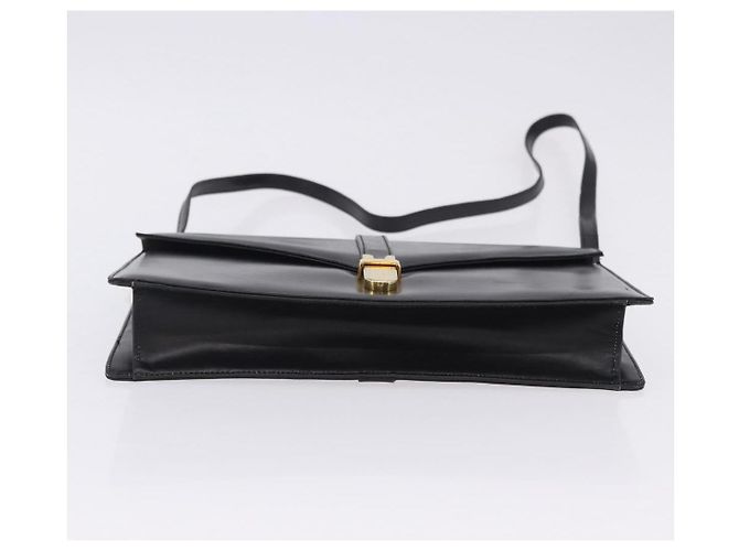 Borsa a tracolla Salvatore Ferragamo in pelle nera e oro Auth ka6079 Nero - vista 5