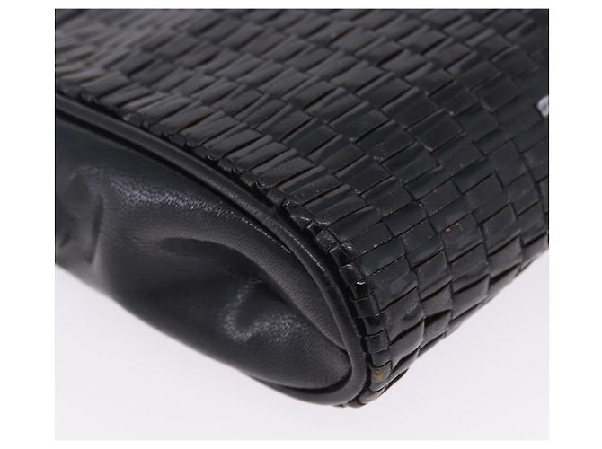 FENDI Schultertasche aus Leder Schwarz Auth ti4002 - Ansicht 15