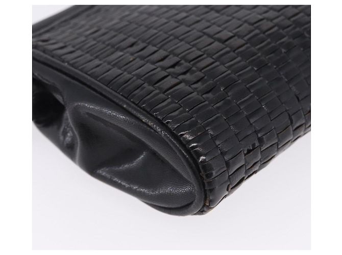 FENDI Schultertasche aus Leder Schwarz Auth ti4002 - Ansicht 17