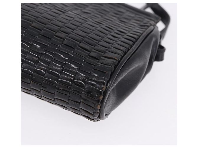 FENDI Schultertasche aus Leder Schwarz Auth ti4002 - Ansicht 18