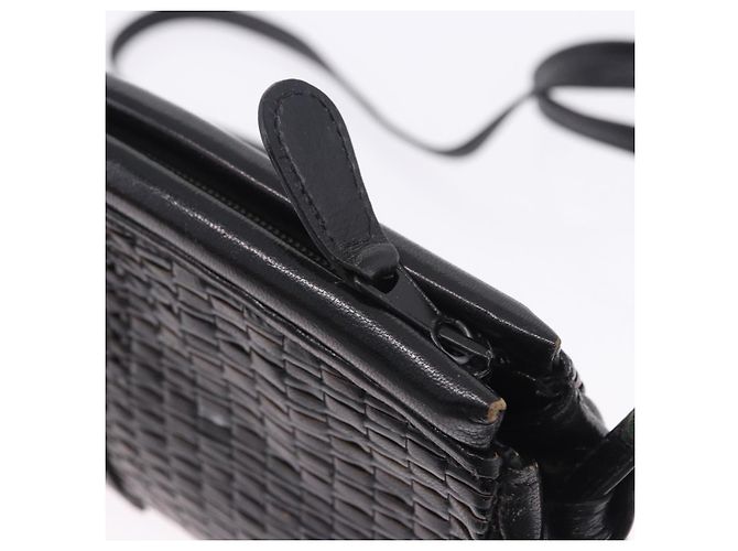 FENDI Schultertasche aus Leder Schwarz Auth ti4002 - Ansicht 19