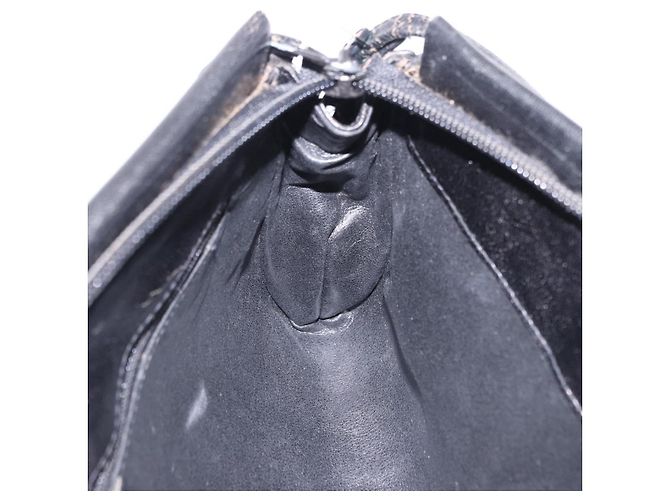 FENDI Schultertasche aus Leder Schwarz Auth ti4002 - Ansicht 20