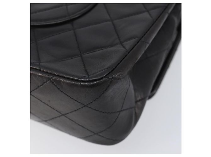 Borsa a tracolla CHANEL Chain Matelasse 25 in pelle d'agnello nera e oro CC Auth 200477SAM Nero D'oro - vista 15