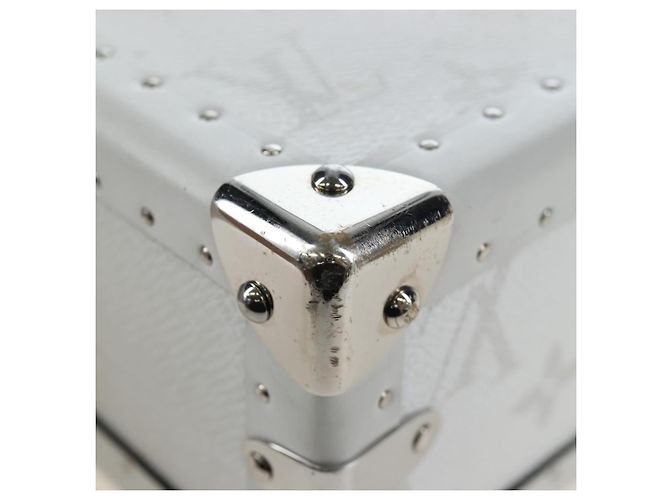 LOUIS VUITTON Tiger Lama Monogram Clutch Box White LV Auth 202290SAM Bianco - vista 22