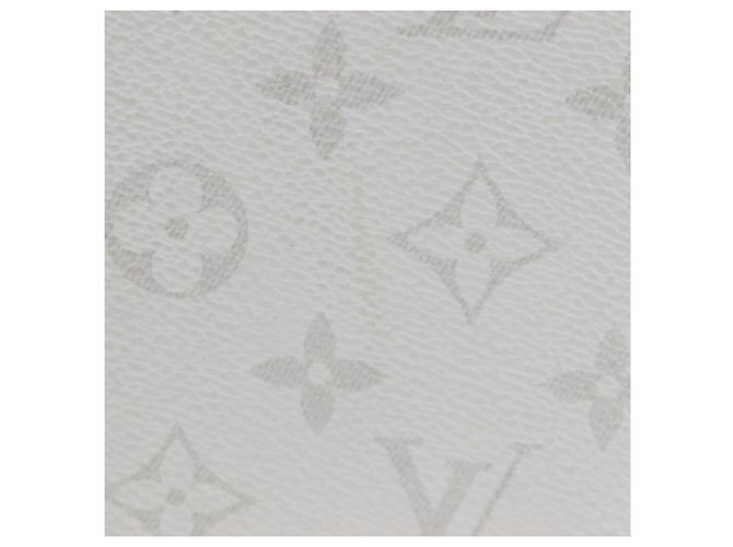 LOUIS VUITTON Tiger Lama Monogram Clutch Box White LV Auth 202290SAM Bianco - vista 3