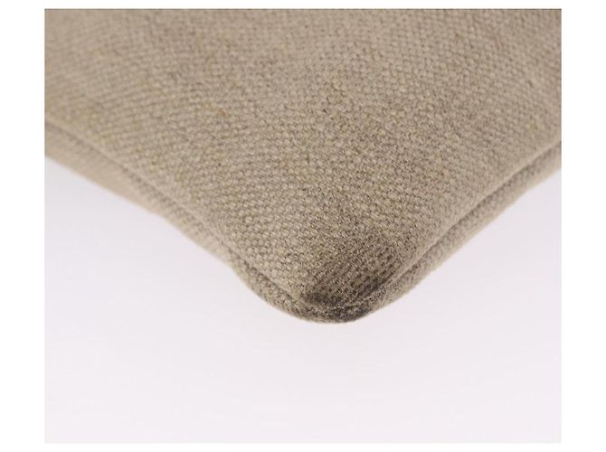 Autre Marque Borsa a tracolla SAINT LAURENT Canvas Beige Gold Tone Auth ka6165 - vista 4