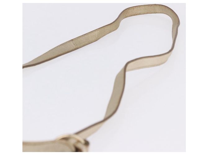 Autre Marque Borsa a tracolla SAINT LAURENT Canvas Beige Gold Tone Auth ka6165 - vista 8